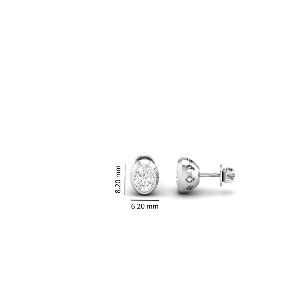 Pure Sterling Silver (92.5% purity)Precious, Beautiful and Designer Stud Earrings with cubic zirconia (AD) stones for Girls and Women