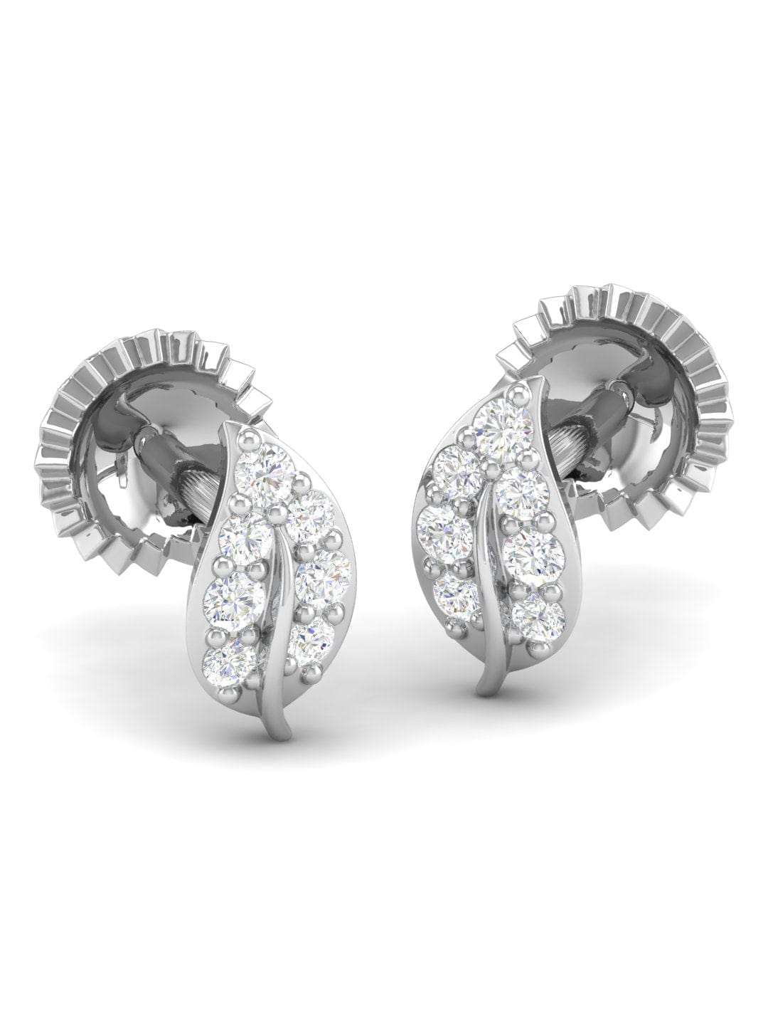 Pure Sterling Silver (92.5% purity)Precious, Beautiful and Designer Stud Earrings with cubic zirconia (AD) stones for Girls and Women