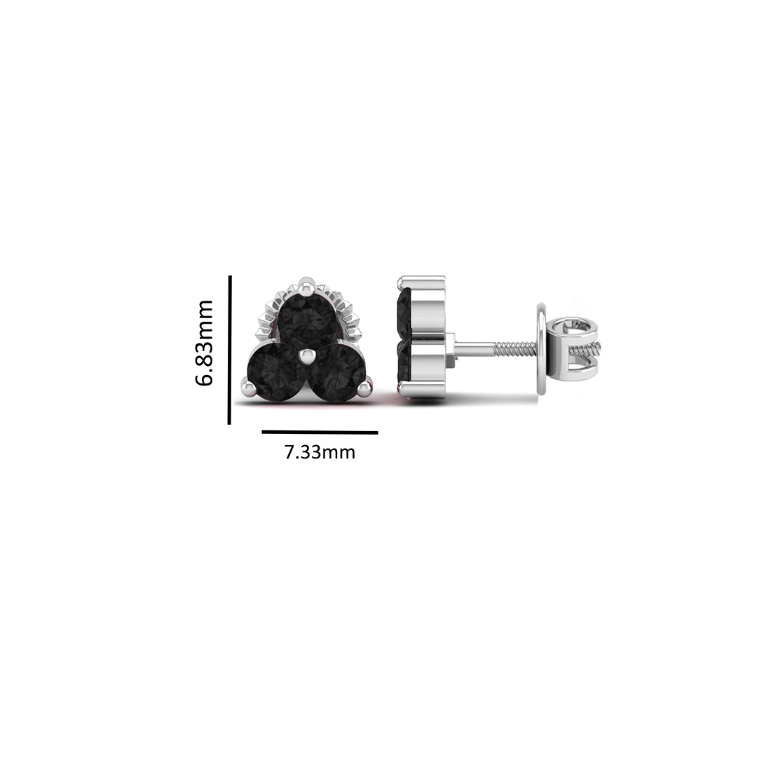 Pure Sterling Silver (92.5% purity)Precious, Beautiful and Designer Stud Earrings with cubic zirconia (AD) stones for Girls and Women