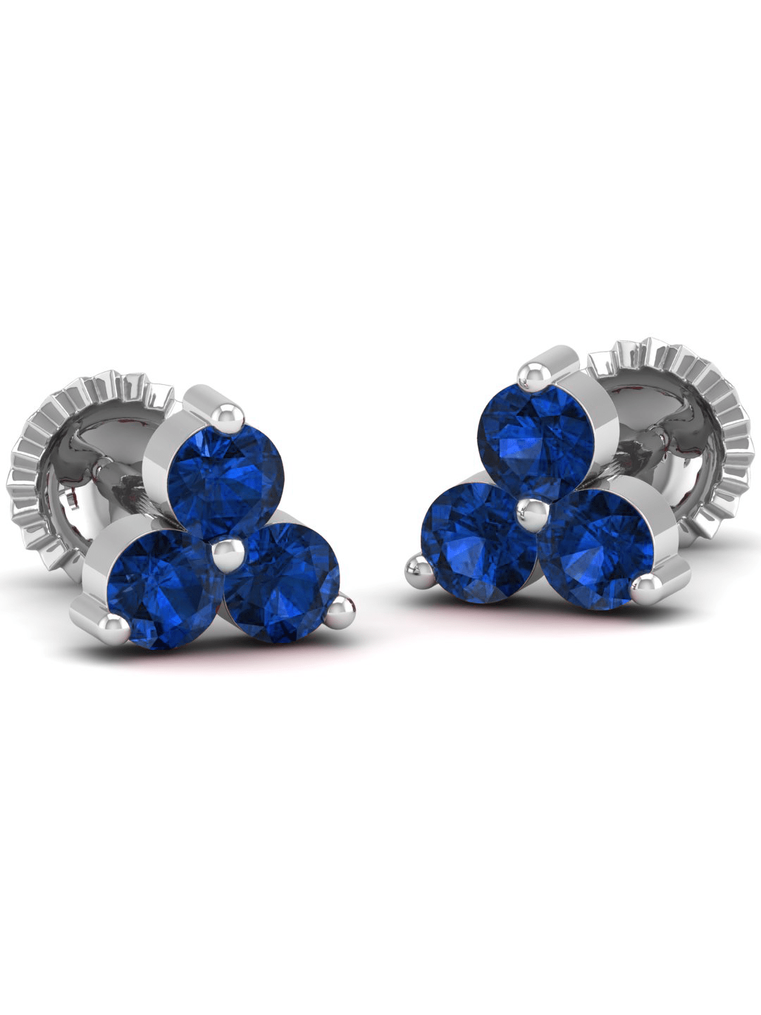 Pure Sterling Silver (92.5% purity)Precious, Beautiful and Designer Stud Earrings with cubic zirconia (AD) stones for Girls and Women