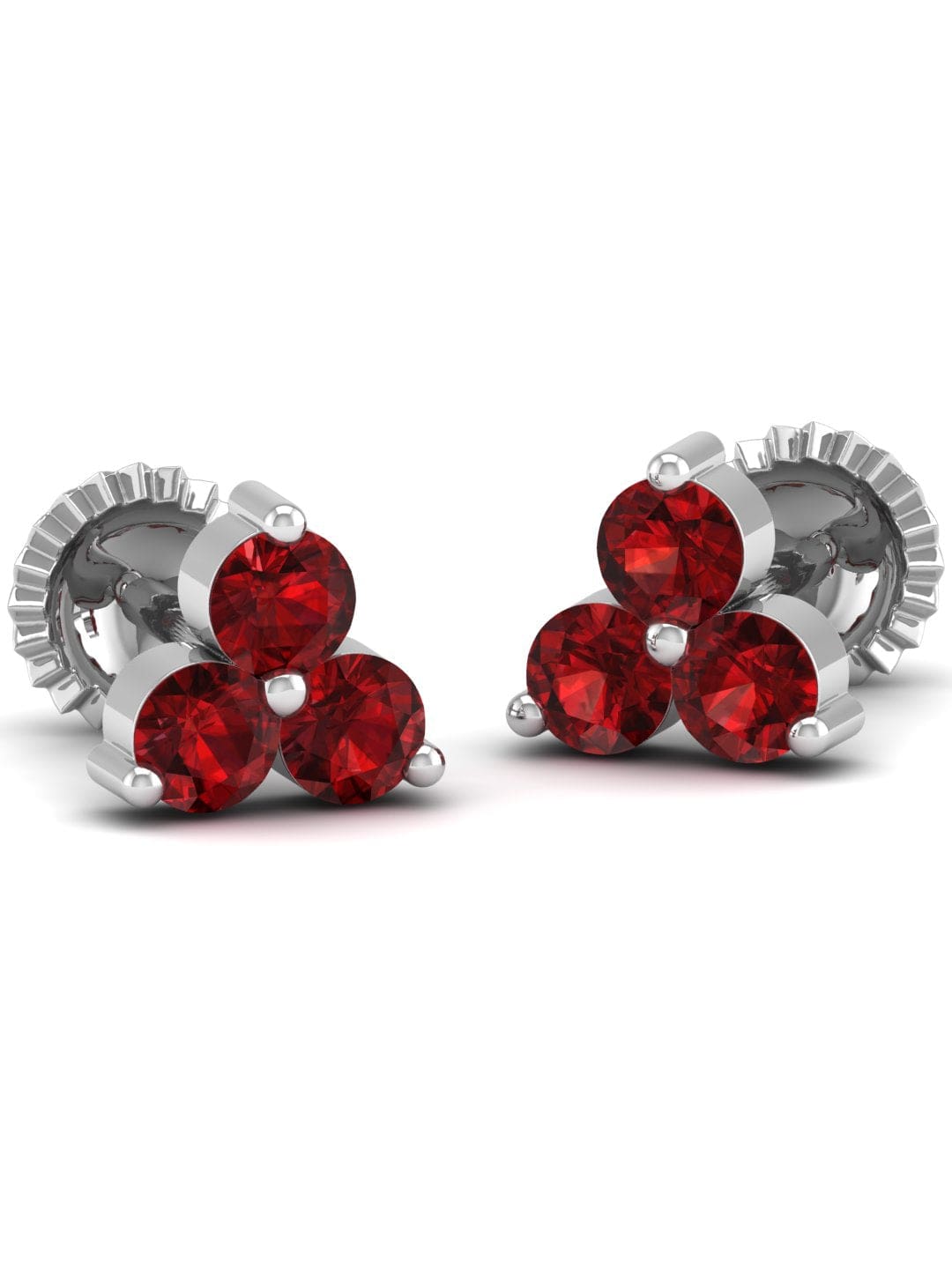 Pure Sterling Silver (92.5% purity)Precious, Beautiful and Designer Stud Earrings with cubic zirconia (AD) stones for Girls and Women