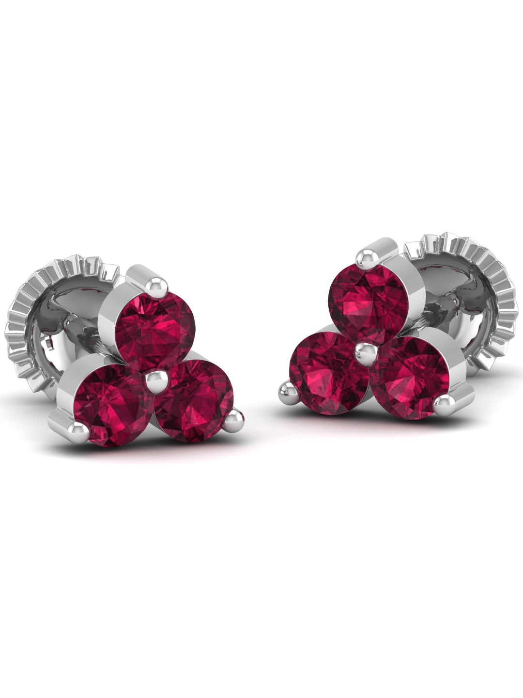 Pure Sterling Silver (92.5% purity)Precious, Beautiful and Designer Stud Earrings with cubic zirconia (AD) stones for Girls and Women