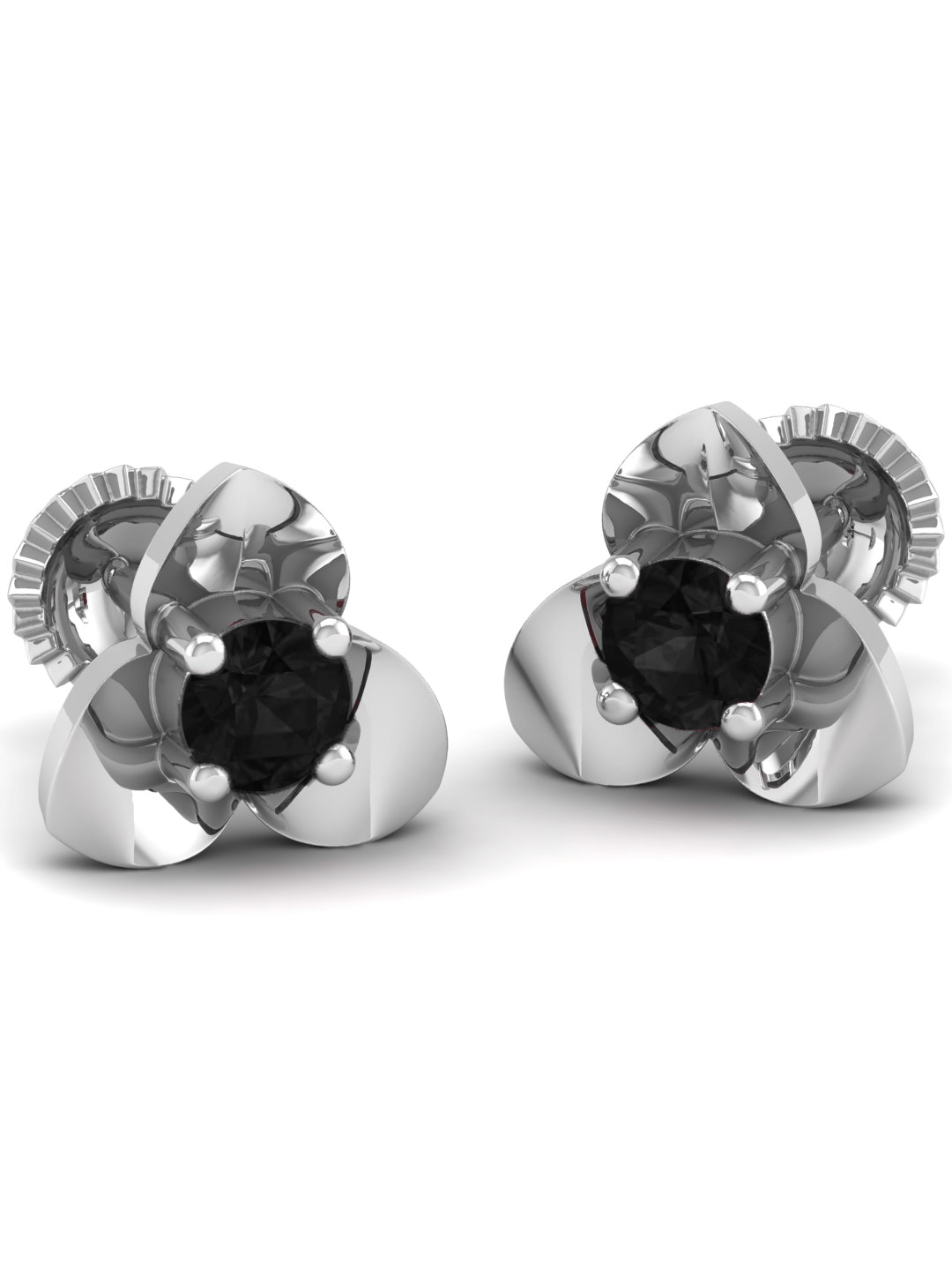 Pure Sterling Silver (92.5% purity)Precious, Beautiful and Designer Stud Earrings with cubic zirconia (AD) stones for Girls and Women
