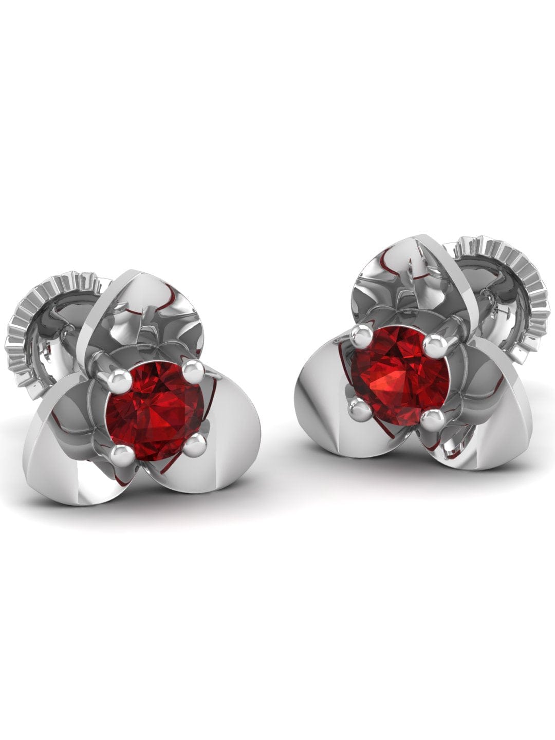 Pure Sterling Silver (92.5% purity)Precious, Beautiful and Designer Stud Earrings with cubic zirconia (AD) stones for Girls and Women