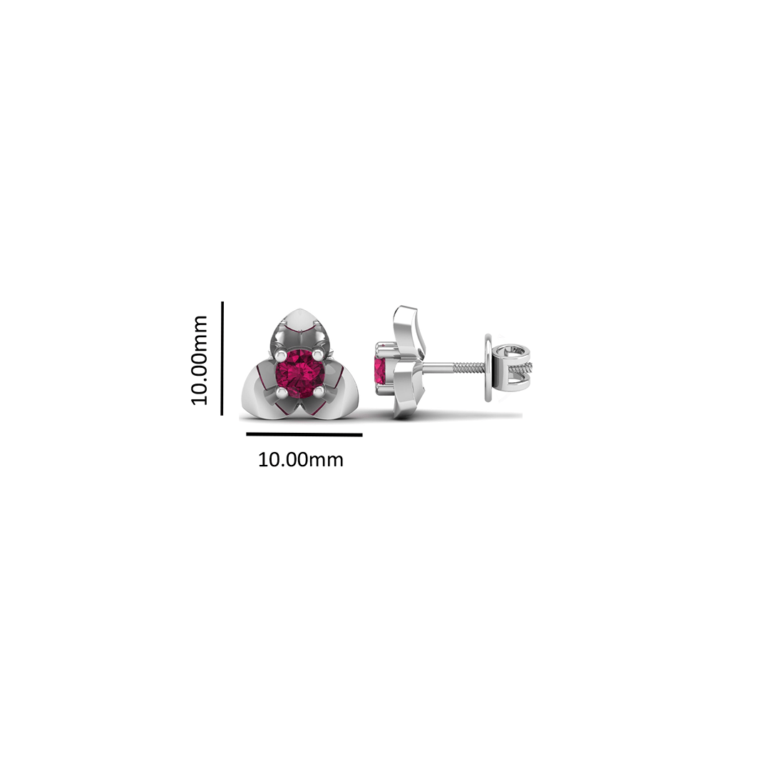 Pure Sterling Silver (92.5% purity)Precious, Beautiful and Designer Stud Earrings with cubic zirconia (AD) stones for Girls and Women
