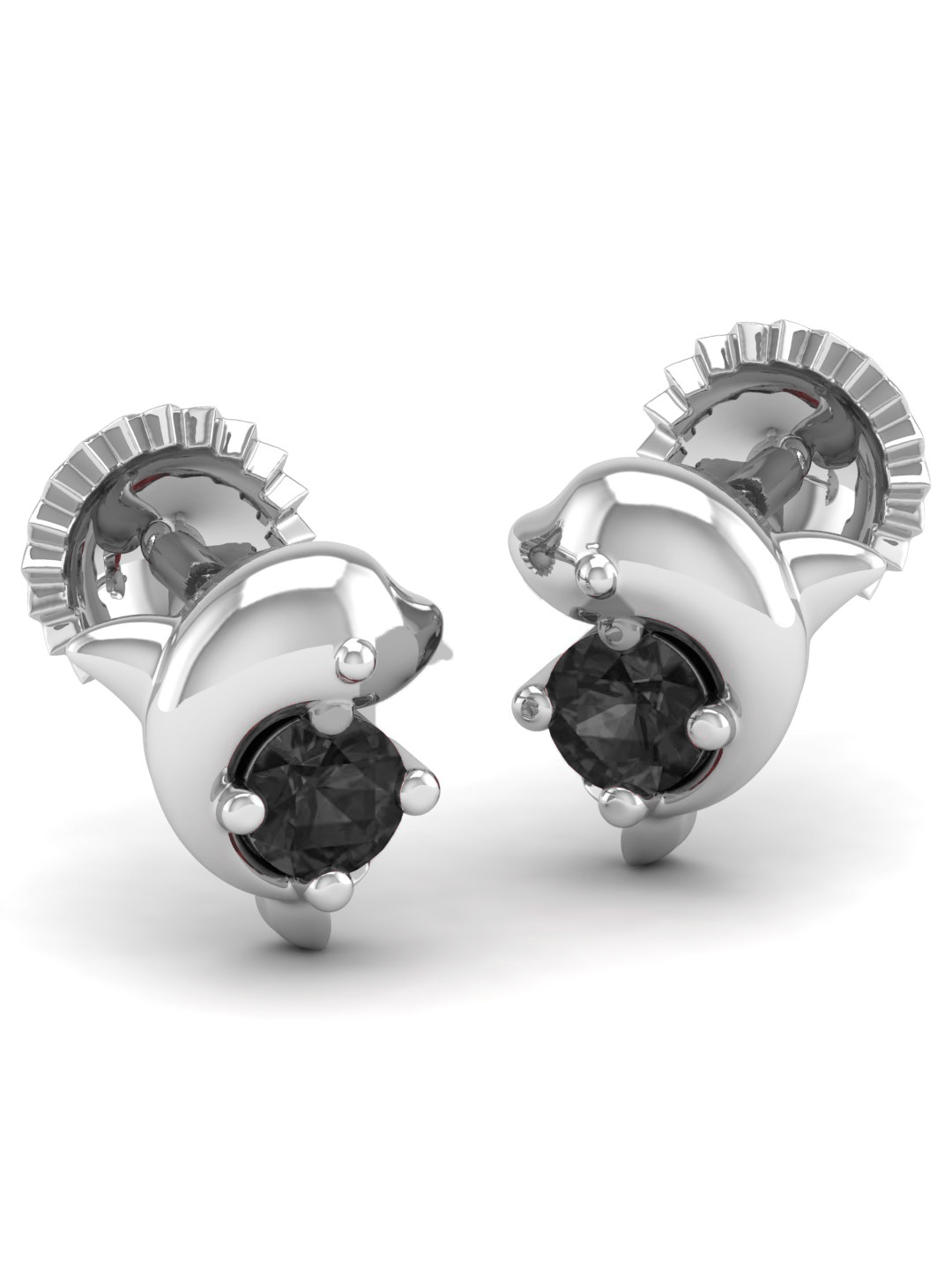 Pure Sterling Silver (92.5% purity)Precious, Beautiful and Designer Stud Earrings with cubic zirconia (AD) stones for Girls and Women