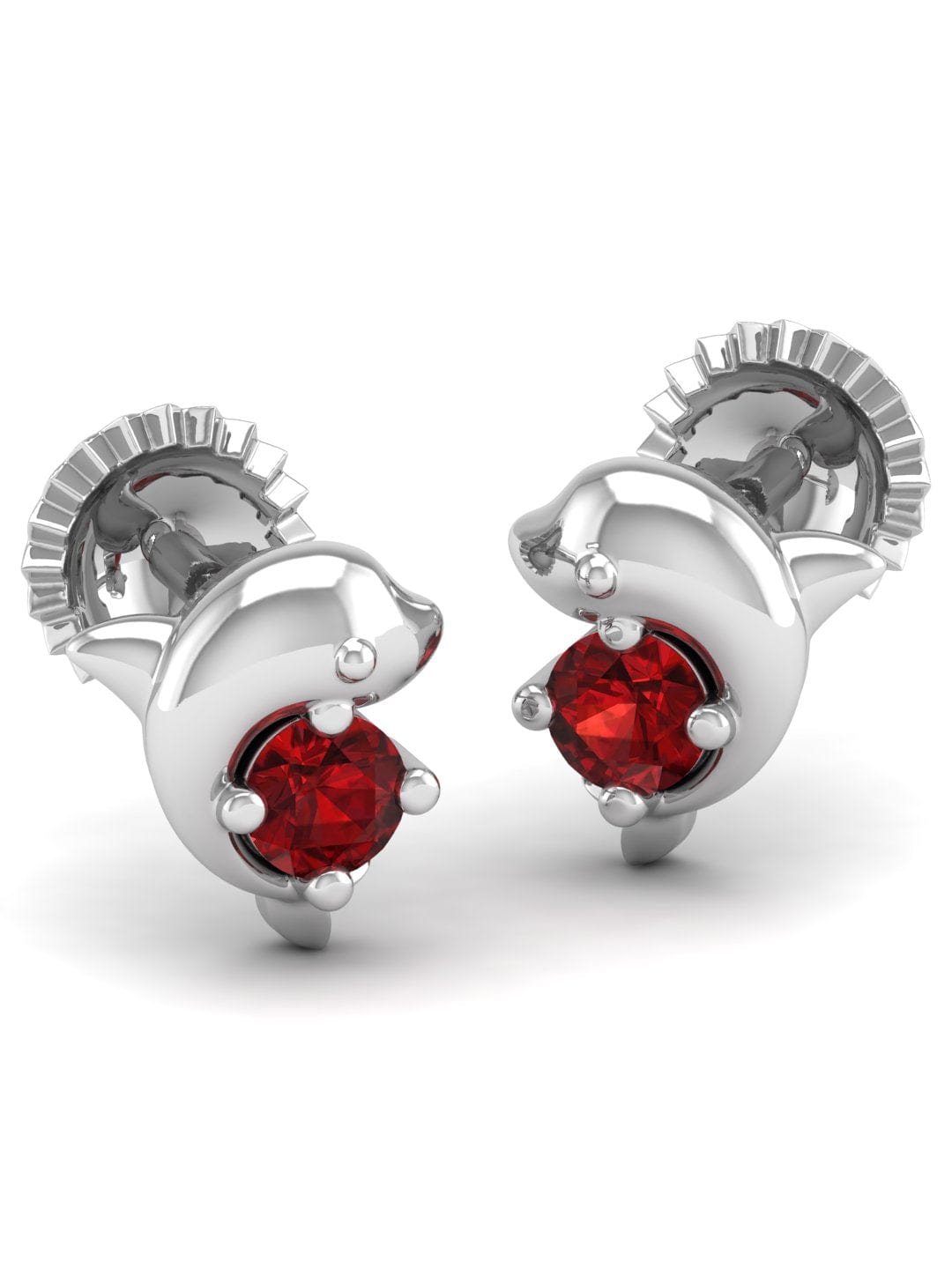Pure Sterling Silver (92.5% purity)Precious, Beautiful and Designer Stud Earrings with cubic zirconia (AD) stones for Girls and Women