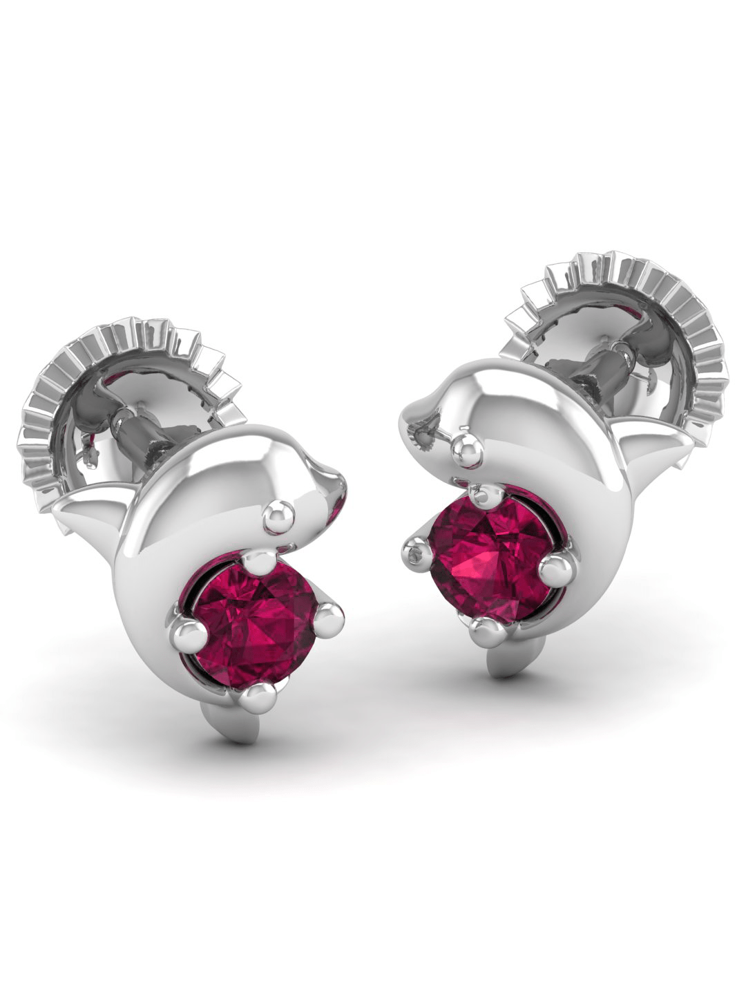 Pure Sterling Silver (92.5% purity)Precious, Beautiful and Designer Stud Earrings with cubic zirconia (AD) stones for Girls and Women