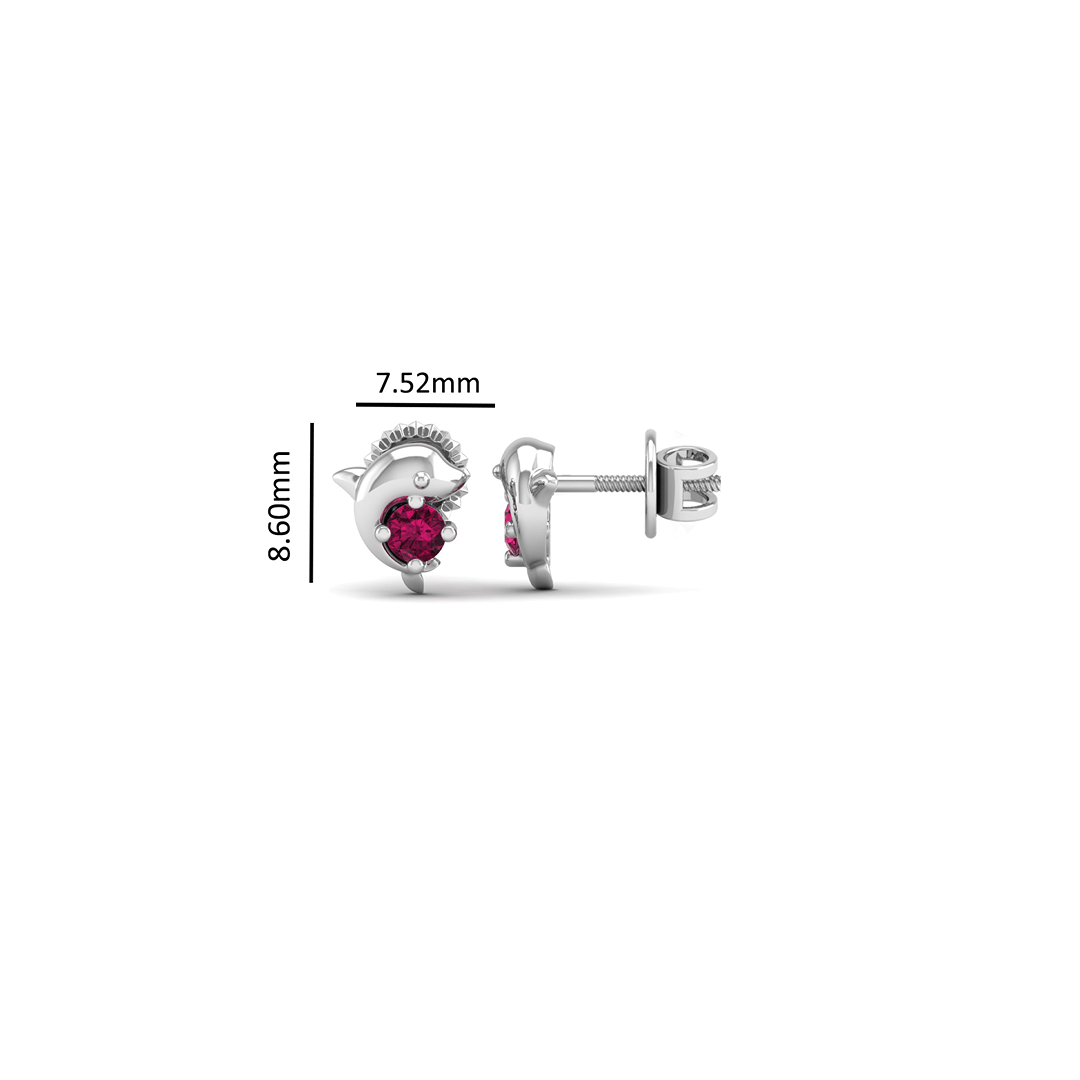 Pure Sterling Silver (92.5% purity)Precious, Beautiful and Designer Stud Earrings with cubic zirconia (AD) stones for Girls and Women