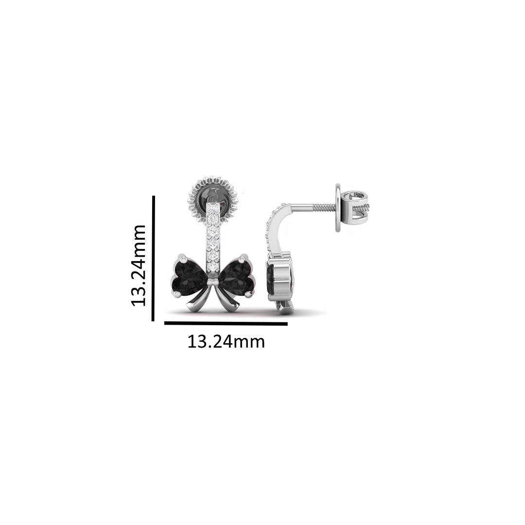 Pure Sterling Silver (92.5% purity)Precious, Beautiful and Designer Stud Earrings with cubic zirconia (AD) stones for Girls and Women
