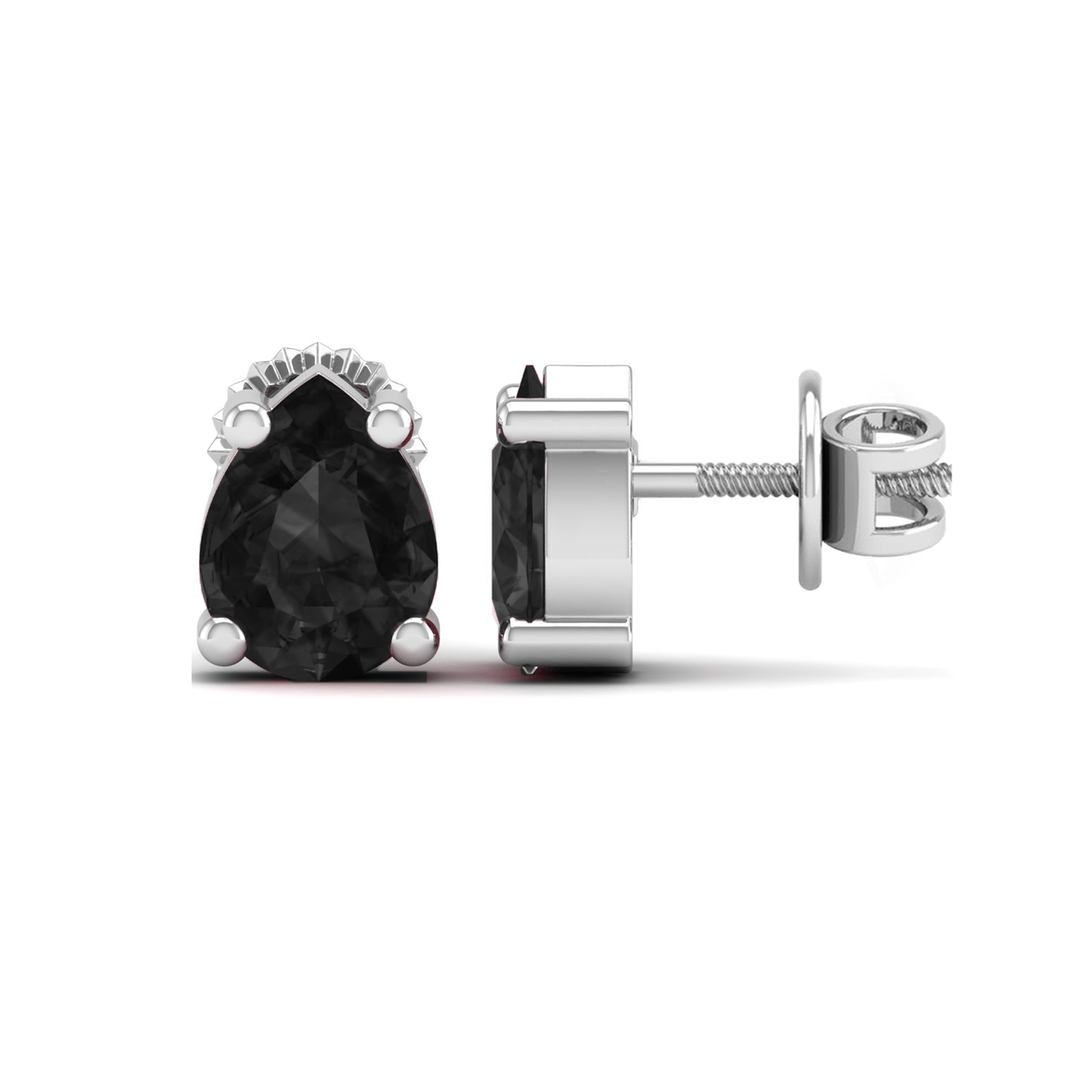Pure Sterling Silver (92.5% purity)Precious, Beautiful and Designer Stud Earrings with cubic zirconia (AD) stones for Girls and Women