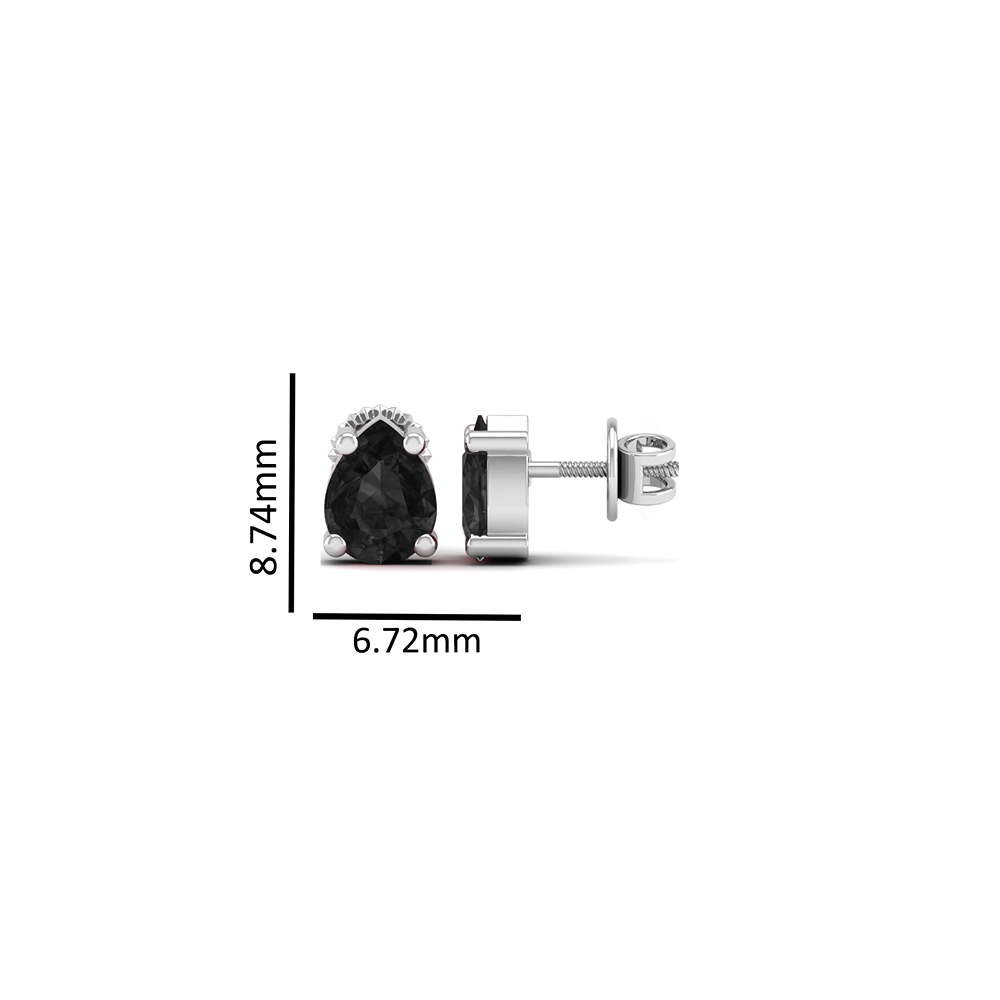 Pure Sterling Silver (92.5% purity)Precious, Beautiful and Designer Stud Earrings with cubic zirconia (AD) stones for Girls and Women