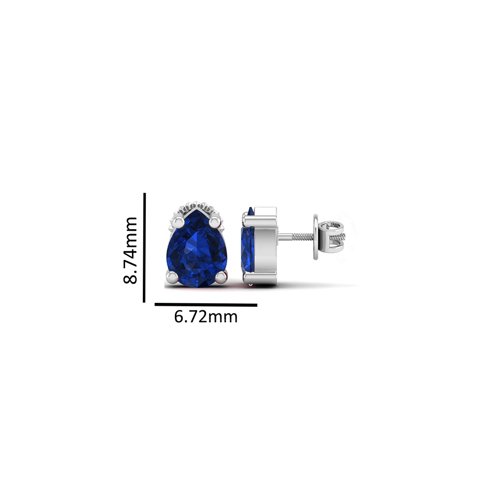 Pure Sterling Silver (92.5% purity)Precious, Beautiful and Designer Stud Earrings with cubic zirconia (AD) stones for Girls and Women