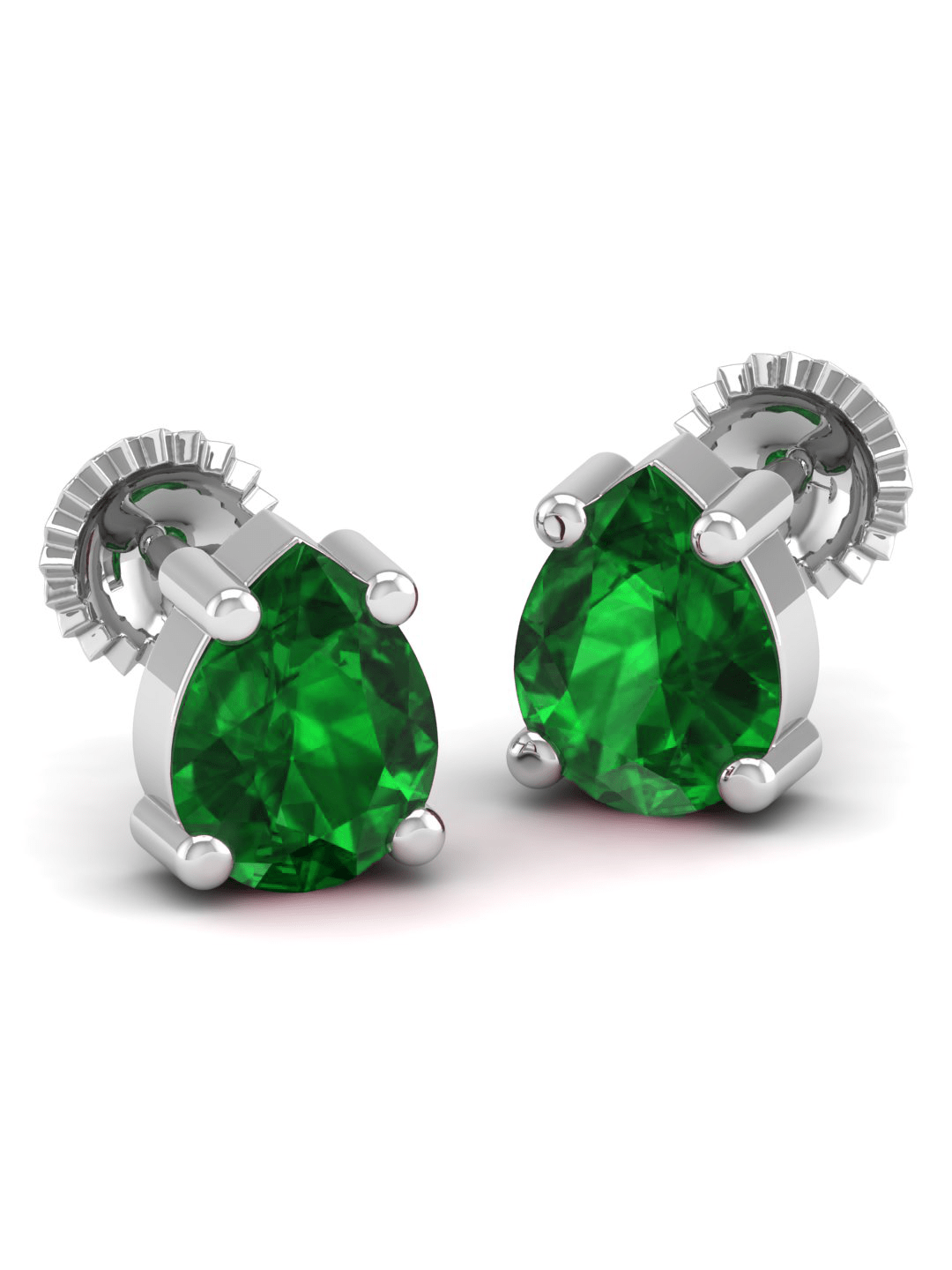 Pure Sterling Silver (92.5% purity)Precious, Beautiful and Designer Stud Earrings with cubic zirconia (AD) stones for Girls and Women