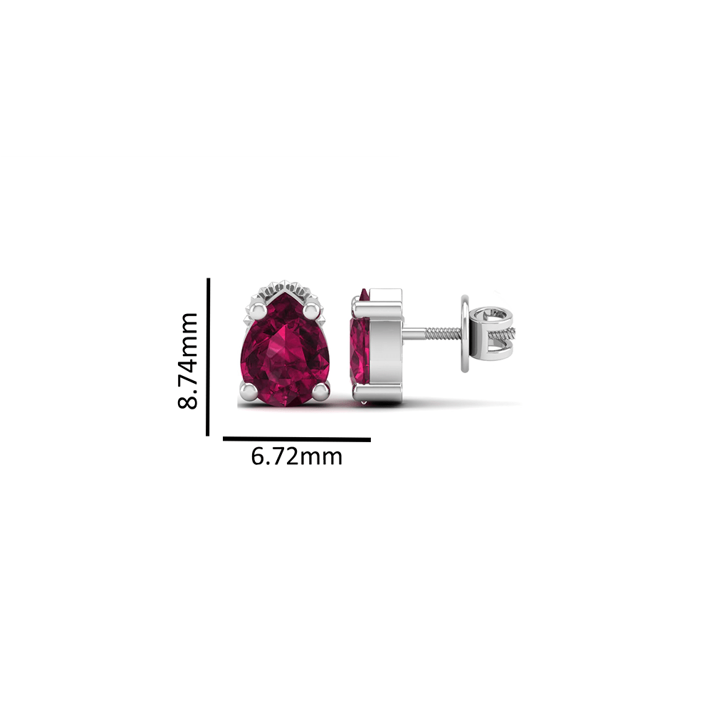Pure Sterling Silver (92.5% purity)Precious, Beautiful and Designer Stud Earrings with cubic zirconia (AD) stones for Girls and Women