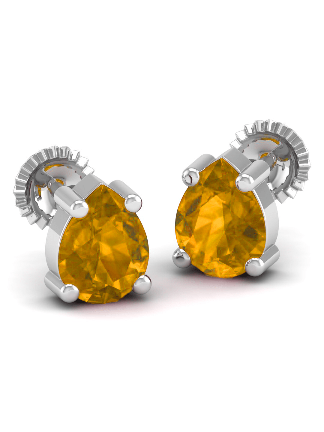 Pure Sterling Silver (92.5% purity)Precious, Beautiful and Designer Stud Earrings with cubic zirconia (AD) stones for Girls and Women