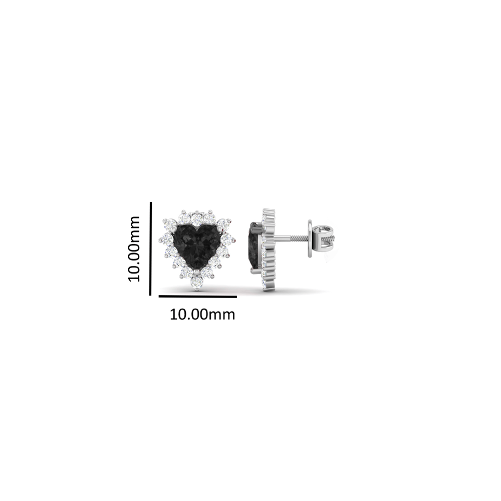 Pure Sterling Silver (92.5% purity)Precious, Beautiful and Designer Stud Earrings with cubic zirconia (AD) stones for Girls and Women