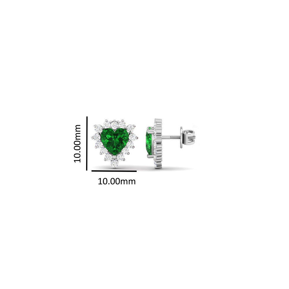 Pure Sterling Silver (92.5% purity)Precious, Beautiful and Designer Stud Earrings with cubic zirconia (AD) stones for Girls and Women