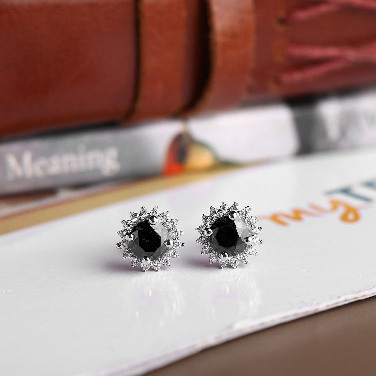 Pure Sterling Silver (92.5% purity)Precious, Beautiful and Designer Stud Earrings with cubic zirconia (AD) stones for Girls and Women