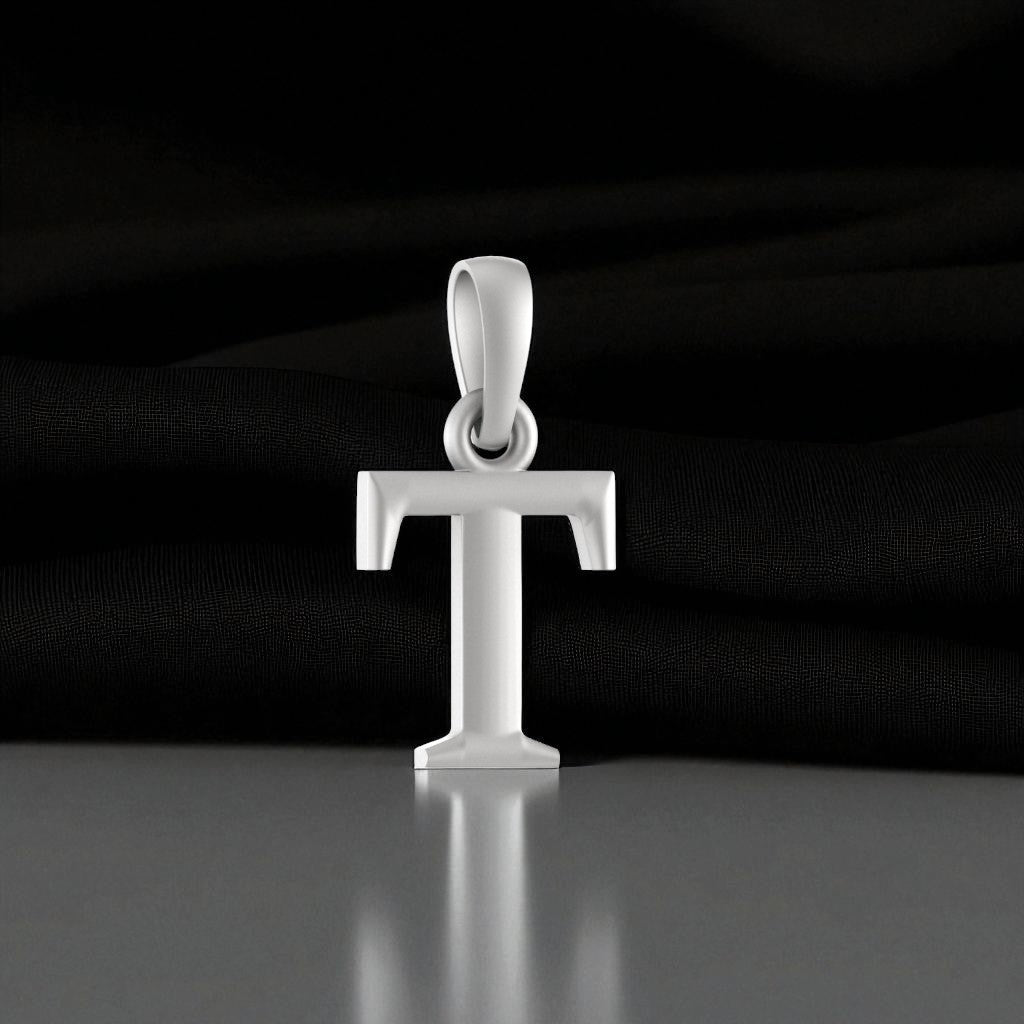 92.5% Pure Sterling Silver Precious Name Alphabet Pendant For Kids And Girls