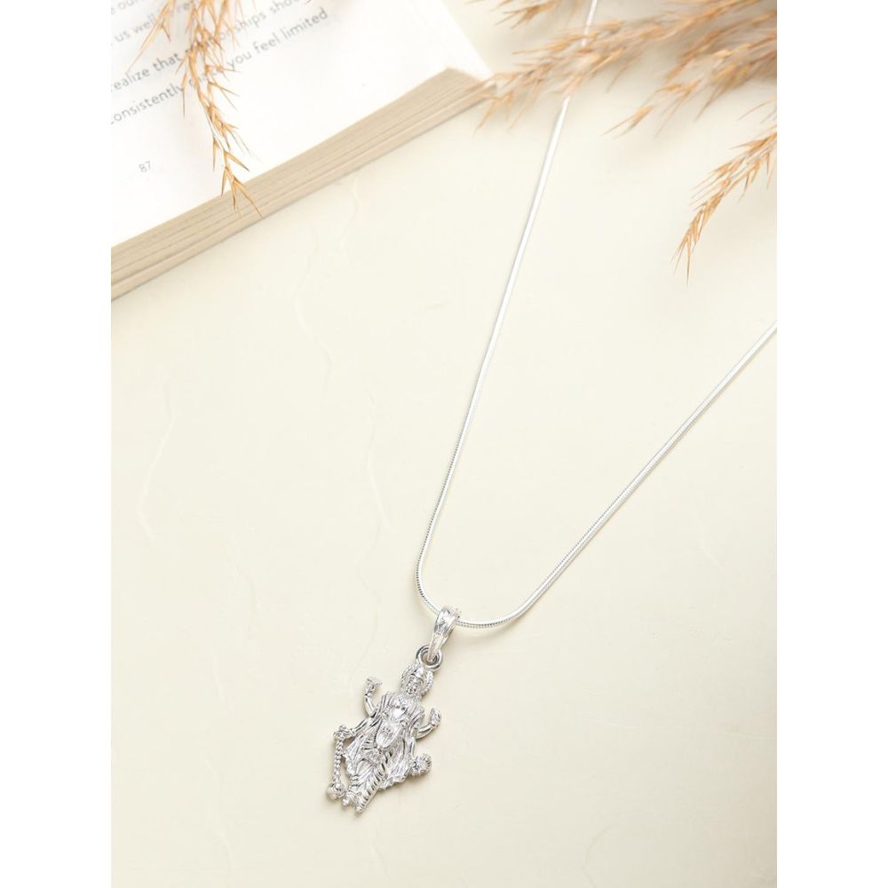 92.5% Pure Sterling Silver God Vishnu Pendant (Big Size) for Men & Women