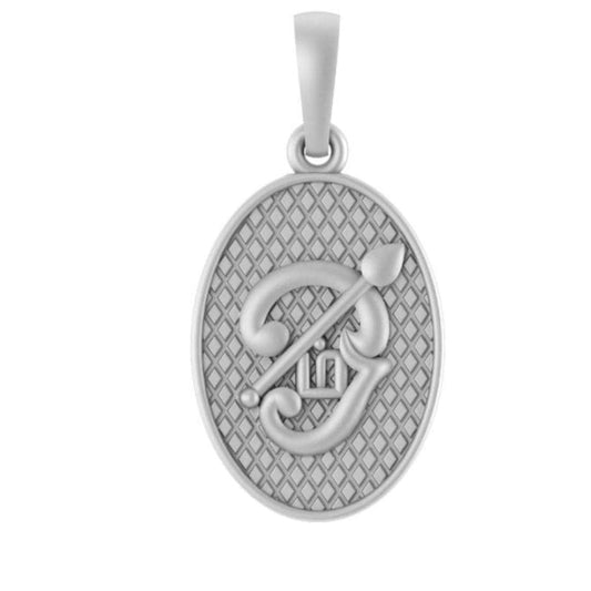 Pure Sterling Silver Om (Regular Size) Pendant for Men & Women by Akshat Sapphire – 92.5 Silver-PM7365