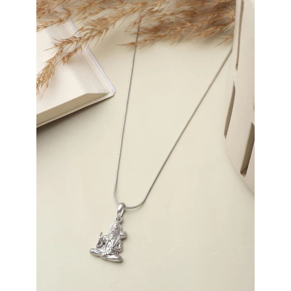 Sterling Silver (92.5% purity) God Shiva Pendant for Men & Women Pure Silver Lord Shiv Locket for Good Health & Wealth