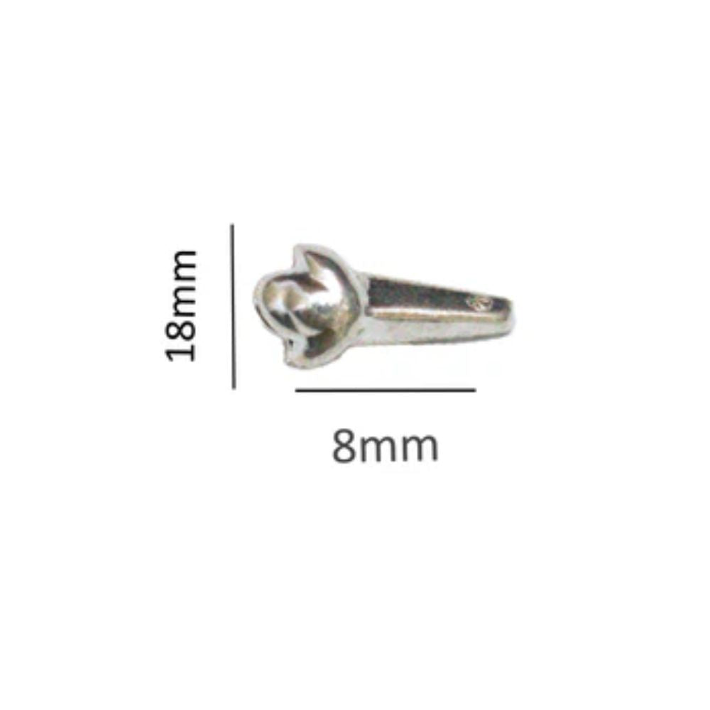 Silver (98% purity) Holy and sacred clove 5 Quantity for Pooja and Gift, Pure Silver Long for temple and worship