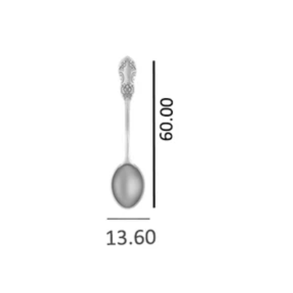 Sterling Silver (92.5% purity) Designer spoon, Pure Silver spoon for temple and worship