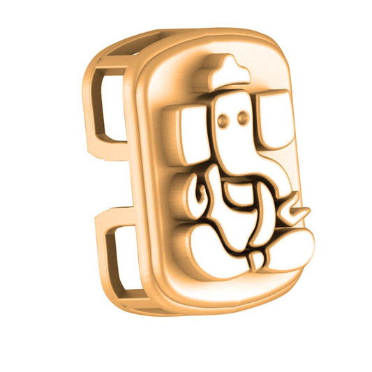 22 CT Gold Plated Silver (92.5% purity)God Ganesh Pendant for Men, Boys Girls and Women
