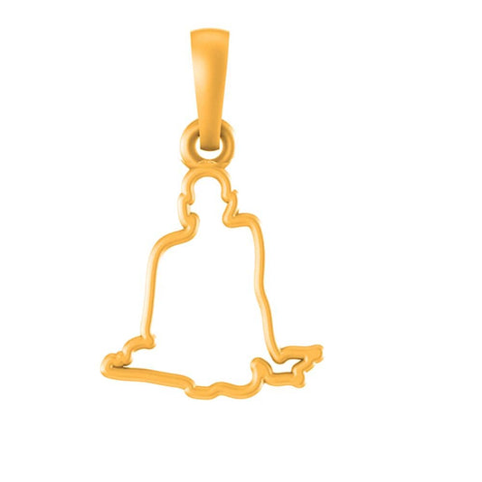 22CT Gold Plated Silver 92.5 Purity God Swami Samarth Pendant for Men & Women by Akshat Sapphire-PM7338_gold