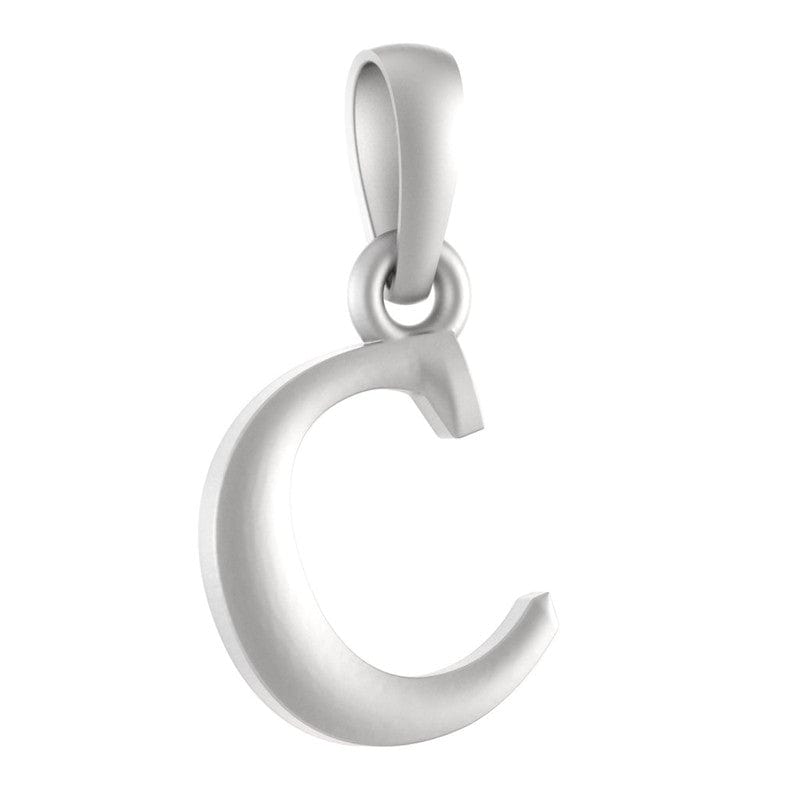 92.5% Pure Sterling Silver Precious Name Alphabet Pendant For Kids And Girls