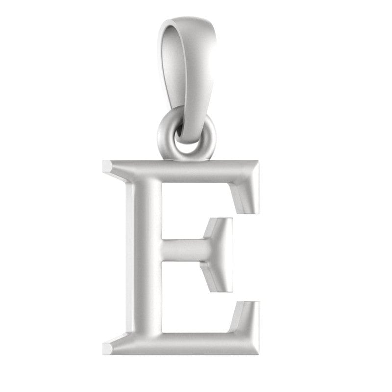 92.5% Pure Sterling Silver Precious Name Alphabet Pendant For Kids And Girls