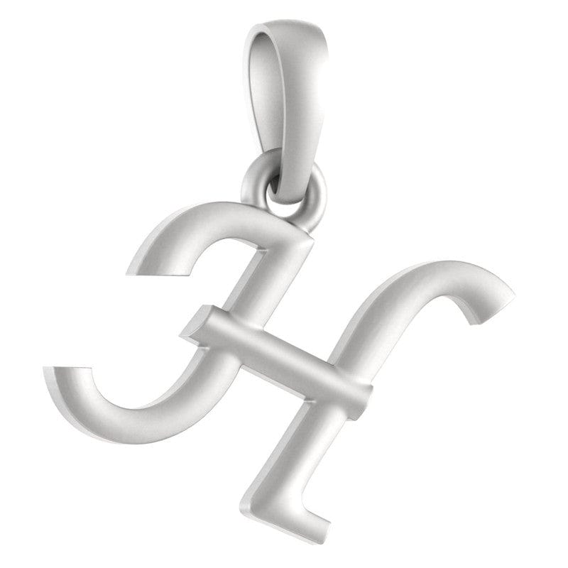 92.5% Pure Sterling Silver Precious Name Alphabet Pendant For Kids And Girls