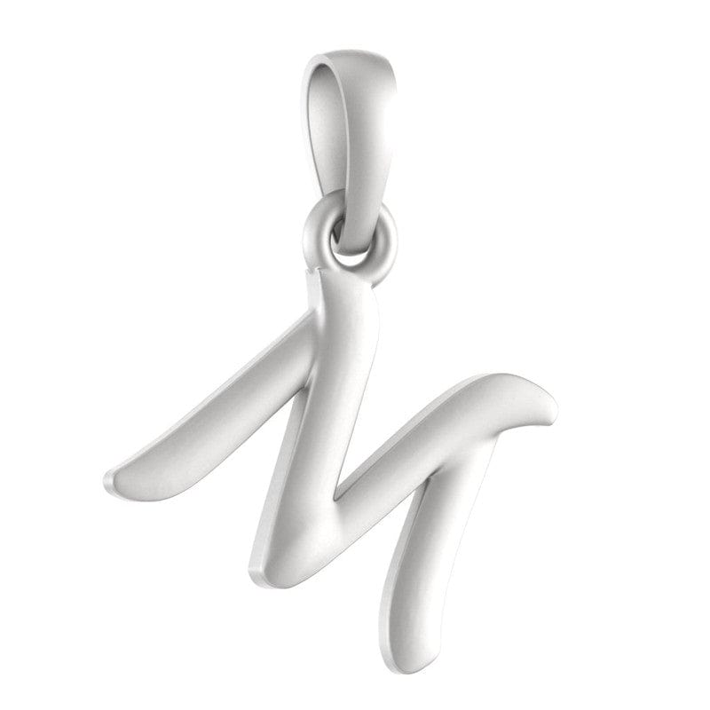 92.5% Pure Sterling Silver Precious Name Alphabet Pendant For Kids And Girls