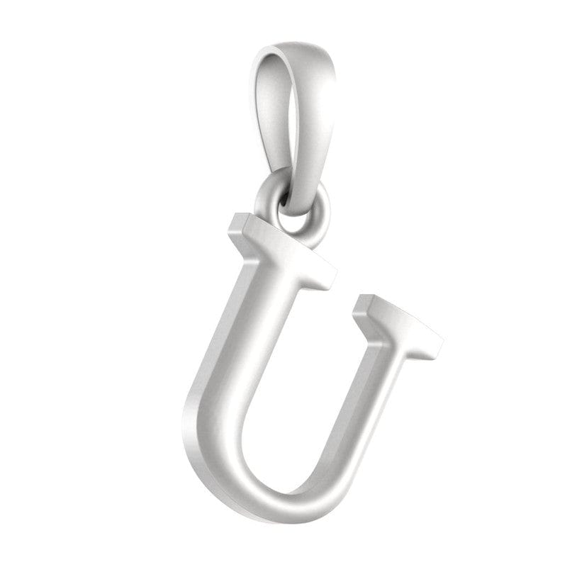 92.5% Pure Sterling Silver Precious Name Alphabet Pendant For Kids And Girls