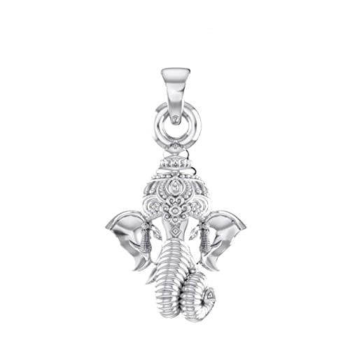 92.5% Pure Sterling Silver God Ganesh Ganpati Pendant Locket For Kids and woman