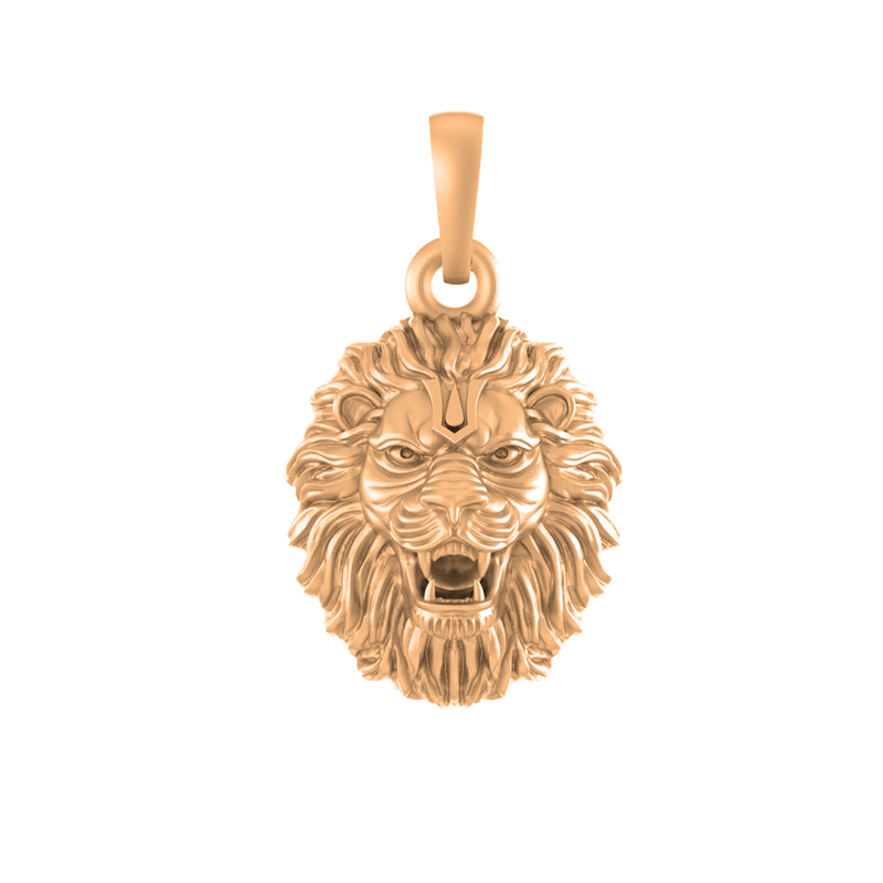 22 CT Gold Plated Silver (92.5% purity) God Vishnu Narsimha Pendant by for Kids & Woman