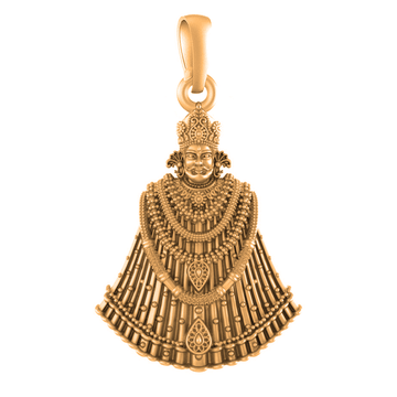 22 CT Gold Plated Silver (92.5% purity)  God Baba Khatu Shyam Pendant for Men and Women