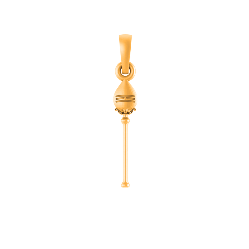 22 CT Gold Plated Silver (92.5% purity) Spiritual Divine Kartikeya Vel Pandel Pendant for Men and Women