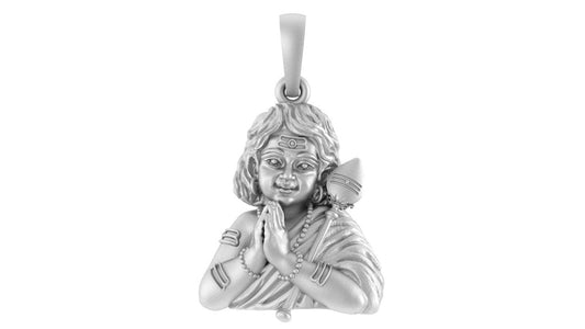 God Kartikeya Pure Silver 92.5% purity pendant by Murugan Pendant