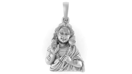 God Kartikeya Pure Silver 92.5% purity pendant by Murugan Pendant