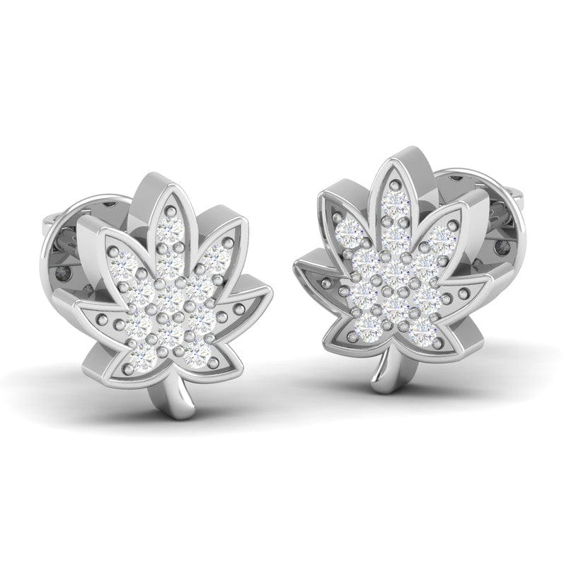 Pure Sterling Silver (92.5% purity)Precious, Beautiful and Designer Stud Earrings with cubic zirconia (AD) stones for Girls and Women