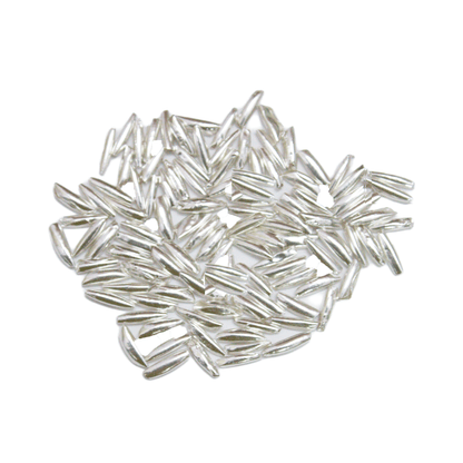 Silver (98% purity) Holy and sacred Rice 101 peaces for Pooja and Gift, Pure Silver Chawal for temple and worship