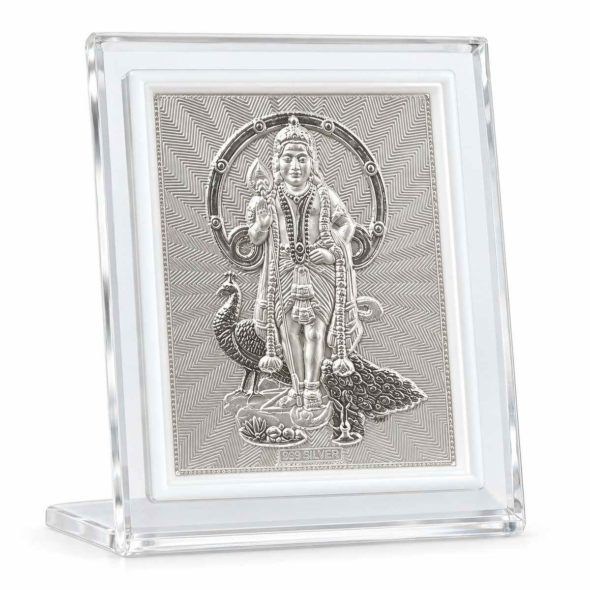 999 Pure Silver Lord Murugan Frame
