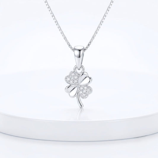 Akshat Sapphire 925 Sterling Silver Leaf Pendant | Heart Leaf Silver Locket for Women(P10518)