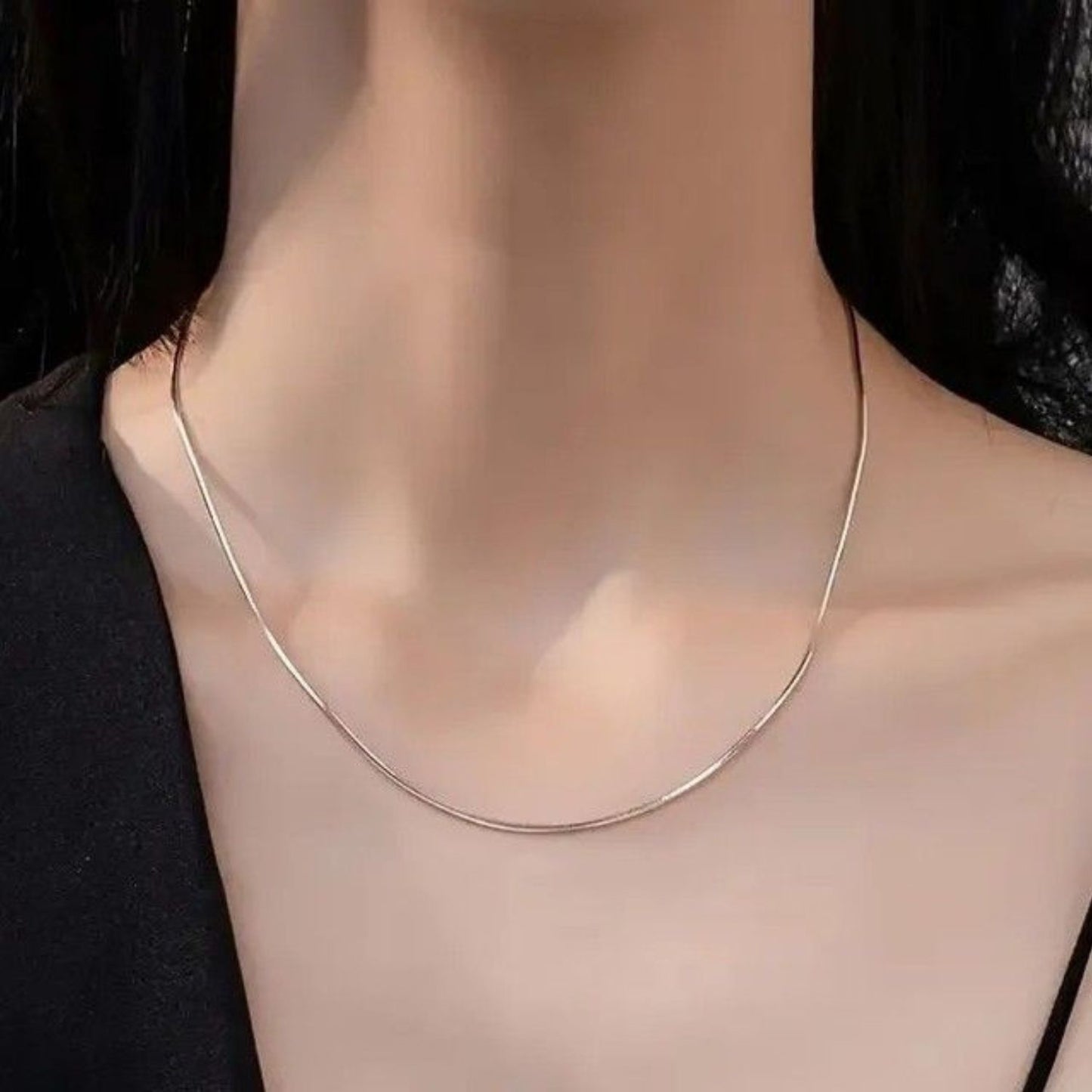 Sterling Silver Heart Pendant with 18 Inches Snake Chain for Women by Akshat Sapphire 92.5 Silver PSS0509