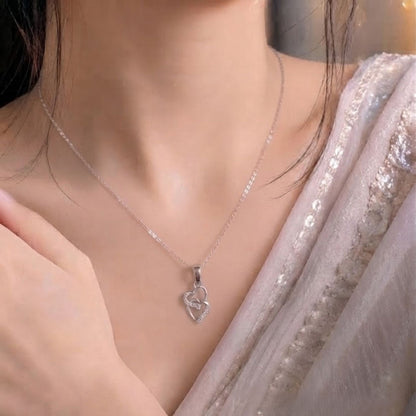 Akshat Sapphire 925 Sterling Silver Heart Pendant | Love Heart Silver Locket for Women(P10505)