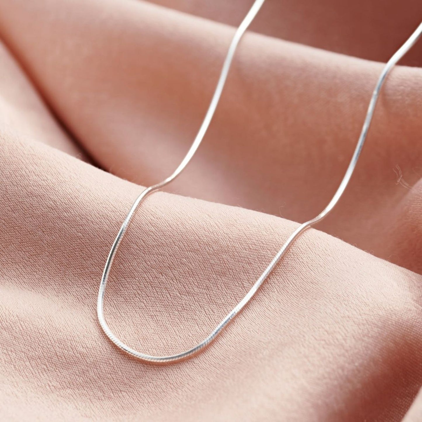 Sterling Silver Heart Pendant with 18 Inches Snake Chain for Women by Akshat Sapphire 92.5 Silver PSS0506