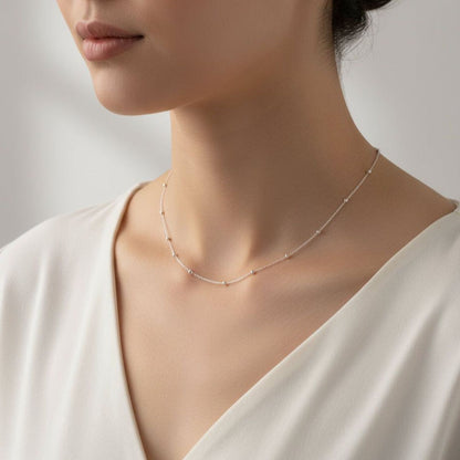 Sterling Silver Heart Pendant with 18 Inches Ball Chain for Women by Akshat Sapphire 92.5 Silver PSBL0509